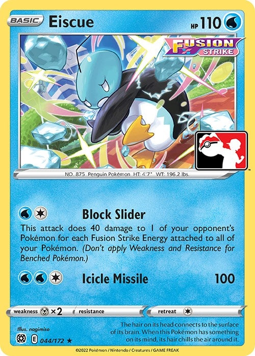 Image for Eiscue (044/172) (Prize Pack Series Cards) - Pokemon