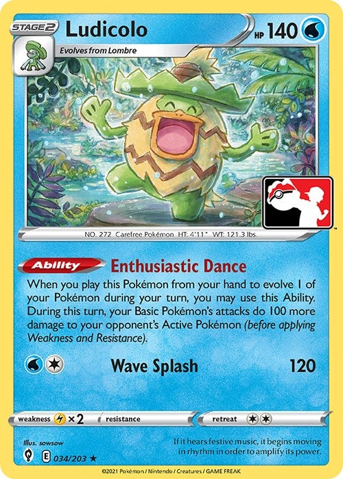 Image for Ludicolo (034/203) (Prize Pack Series Cards) - Pokemon