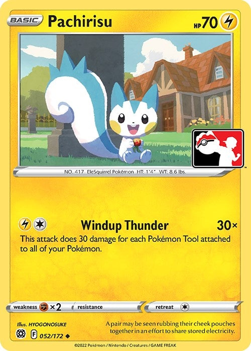 Image for Pachirisu (052/172) (Prize Pack Series Cards) - Pokemon