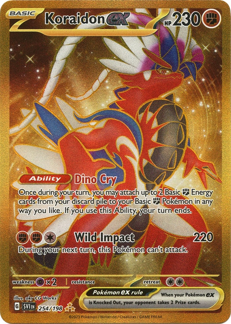 Koraidon ex (254/198) (SV01: Scarlet & Violet Base Set) - PokeBox USA