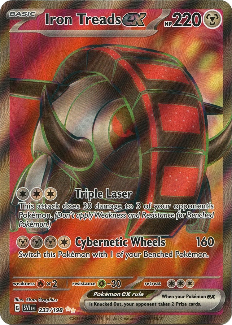 Image for Iron Treads ex (233/198) (SV01: Scarlet & Violet Base Set) - Pokemon