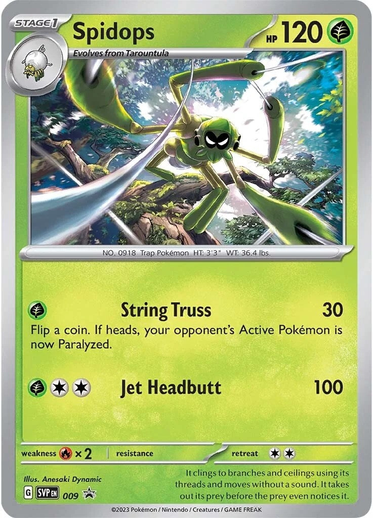 Image for Spidops - 009 (009) (SV: Scarlet & Violet Promo Cards) (SVP) - Pokemon