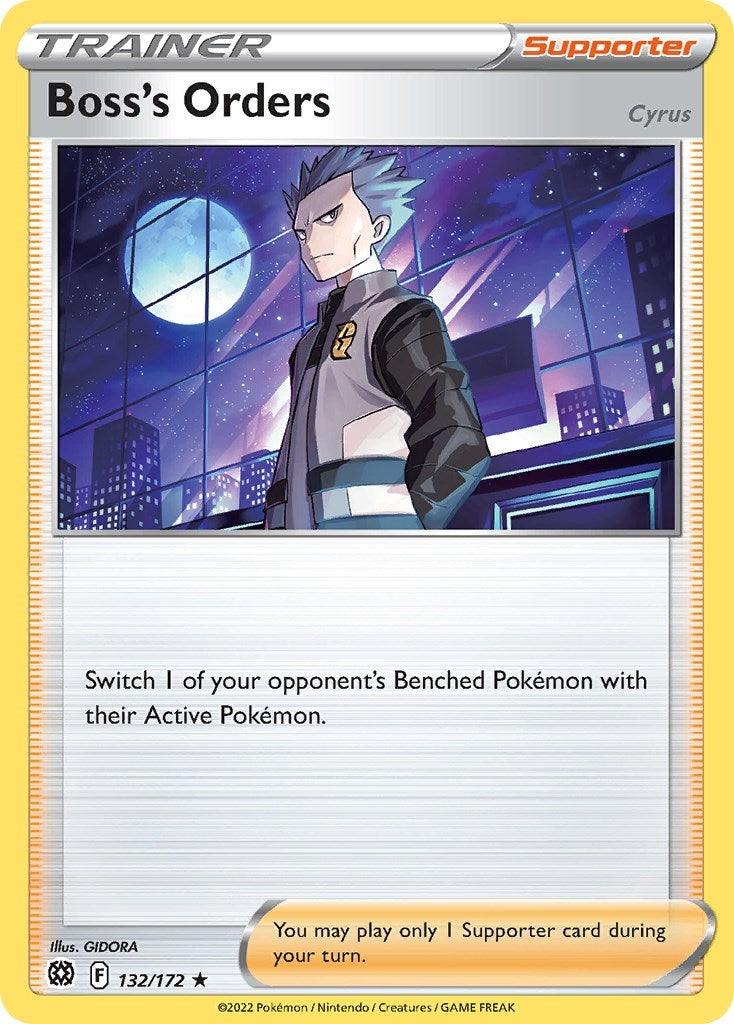 Image for Boss's Orders (Cyrus) - 132/172 (Cosmos Holo) (132/172) (Miscellaneous Cards & Products) (MCAP) - Pokemon