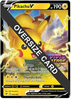Image for Pikachu V - 043/185 (Vivid Voltage Stamped) (043/185) (Jumbo Cards) (PR) - Pokemon