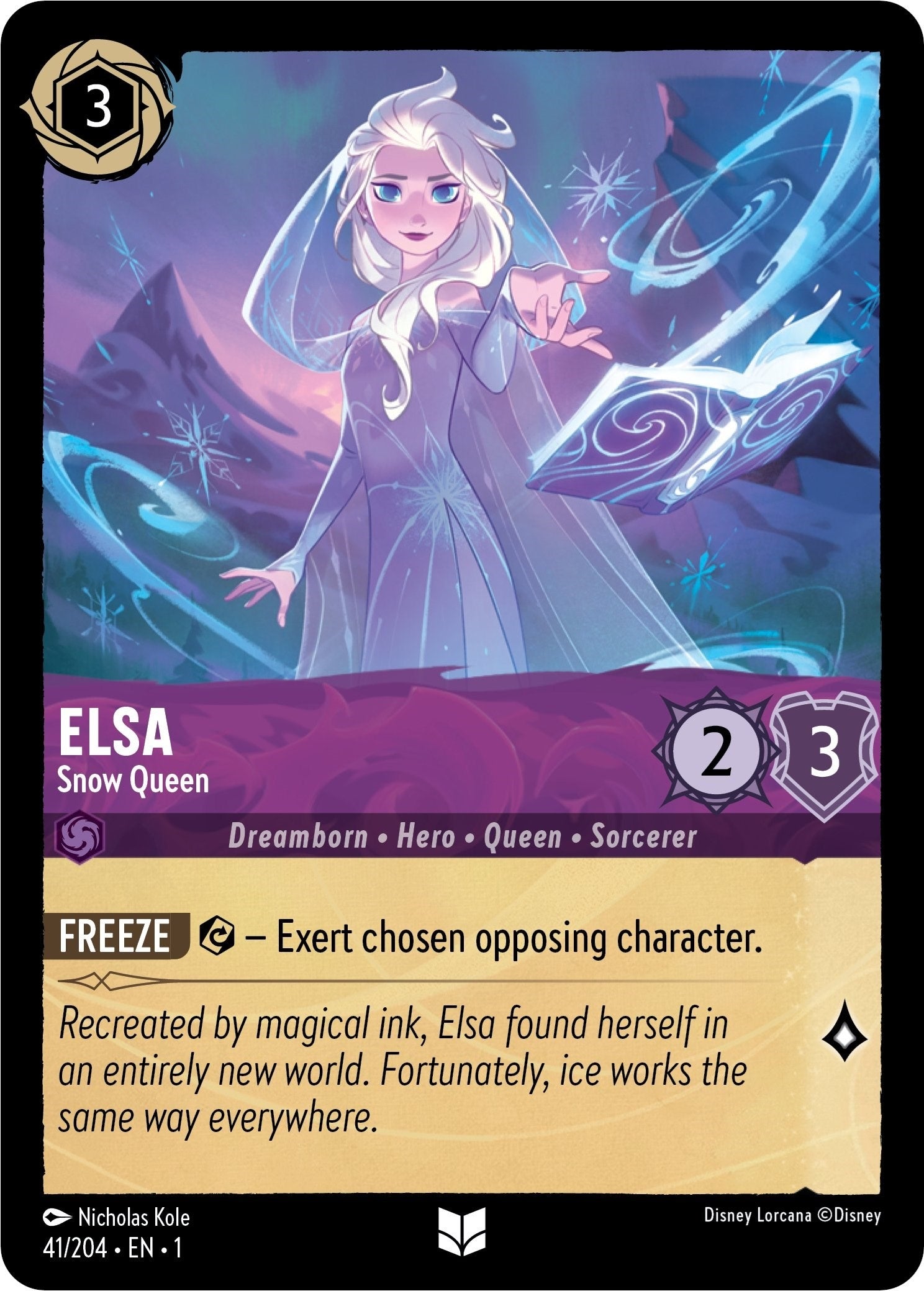 Image for Elsa - Snow Queen (41/204) (The First Chapter) (1) - Disney Lorcana