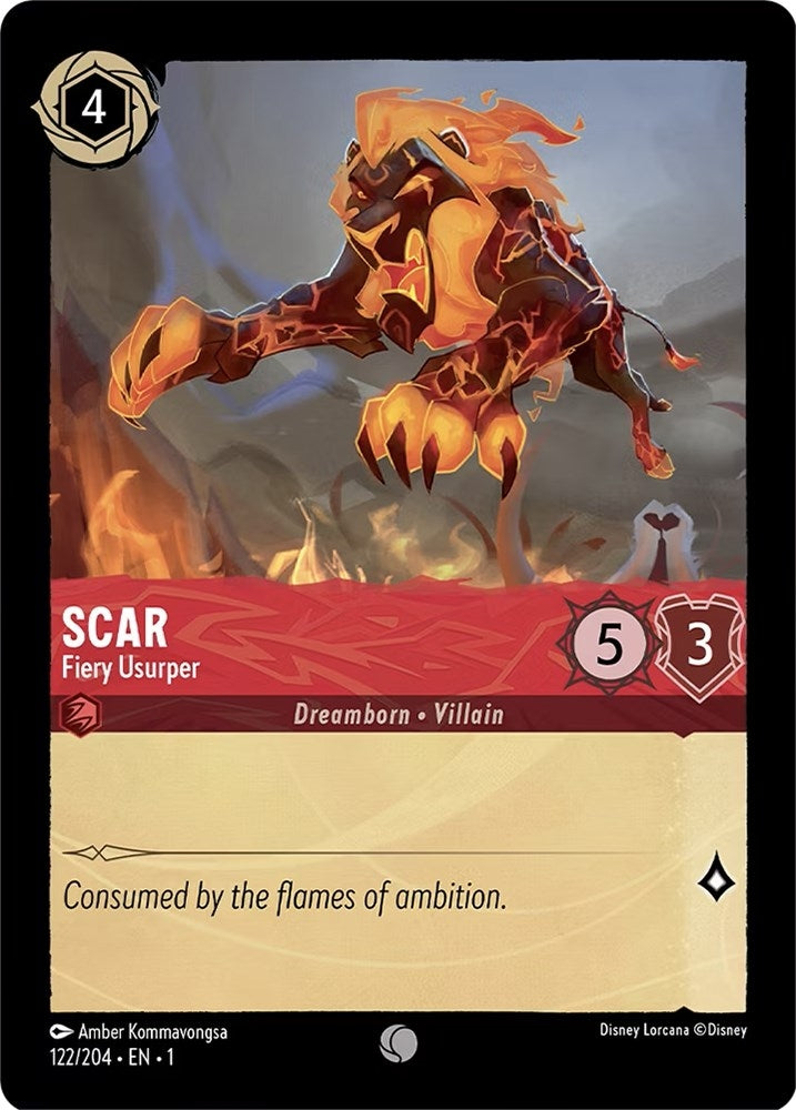Image for Scar - Fiery Usurper (122/204) (The First Chapter) (1) - Disney Lorcana