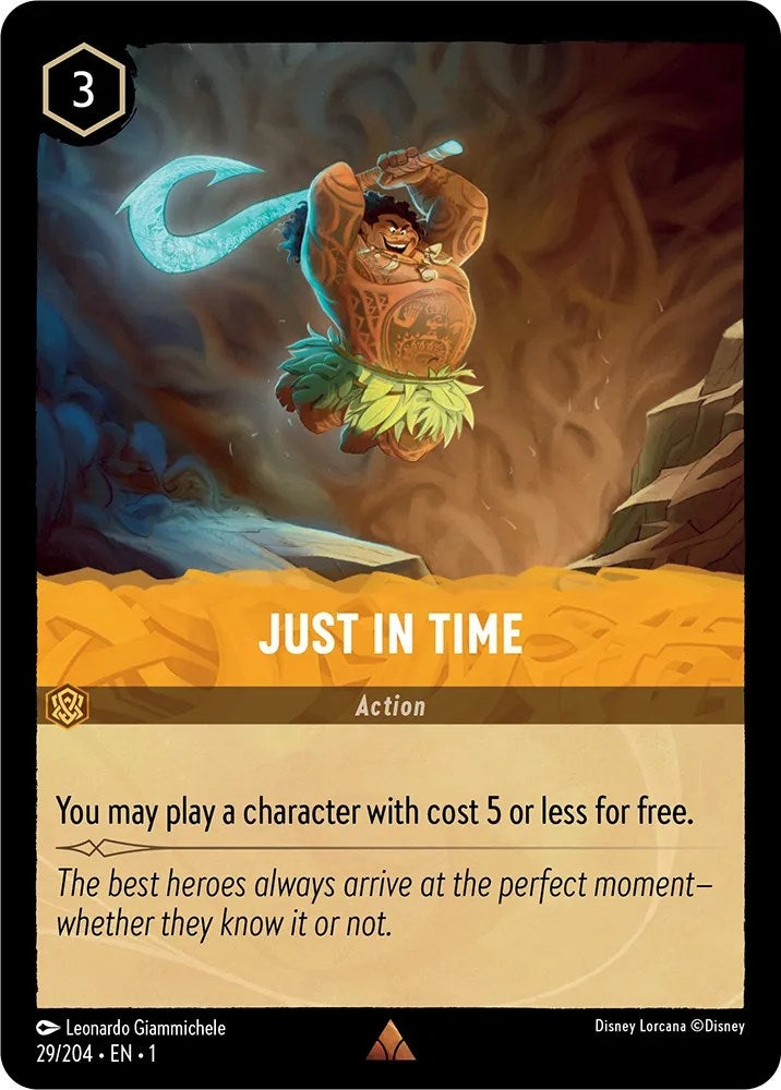 Image for Just in Time (29/204) (The First Chapter) (1) - Disney Lorcana