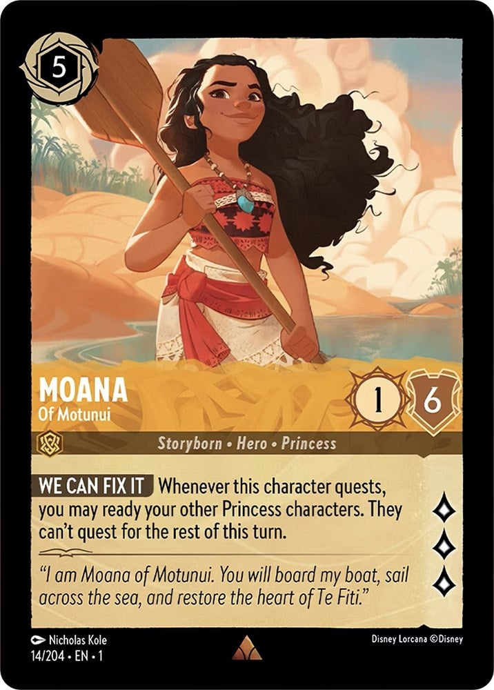 Image for Moana - Of Motunui (14/204) (The First Chapter) (1) - Disney Lorcana