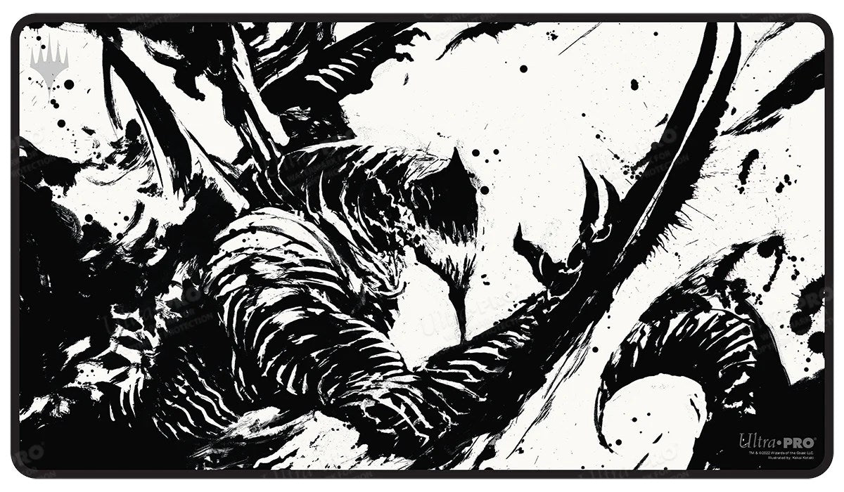 Image for March of the Machine Urabrask Black Stitched Standard Gaming Playmat for Magic: The Gathering - Playmats