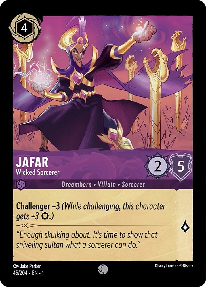 Image for Jafar - Wicked Sorcerer (45/204) (The First Chapter) (1) - Disney Lorcana
