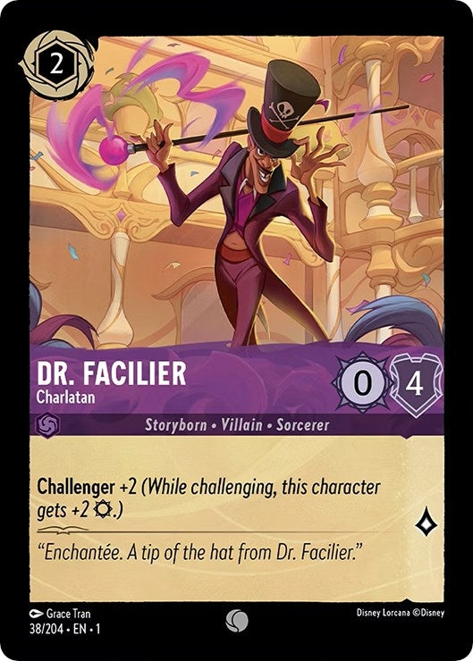 Image for Dr. Facilier - Charlatan (38/204) (The First Chapter) (1) - Disney Lorcana