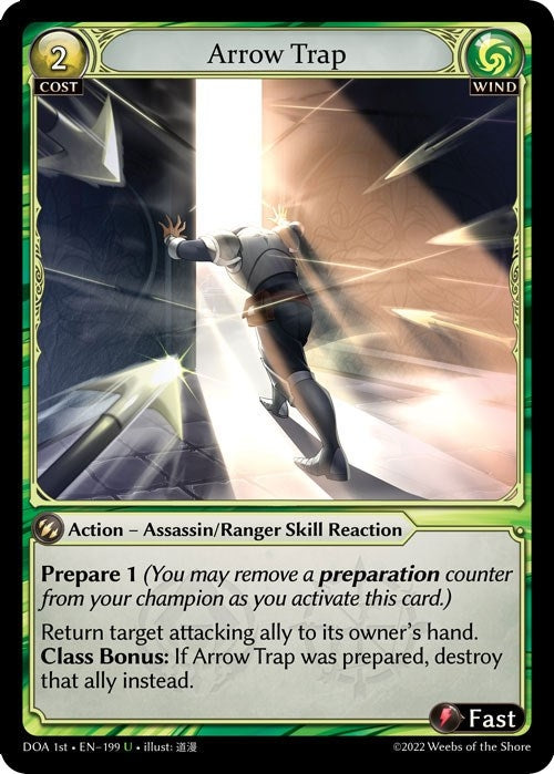Image for Arrow Trap (199) (Dawn of Ashes 1st Edition) (DOA 1st) - Grand Archive TCG