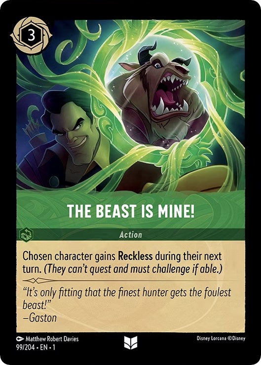 Image for The Beast is Mine! (99/204) (The First Chapter) (1) - Disney Lorcana