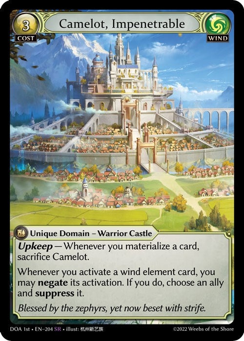 Image for Camelot, Impenetrable (204) (Dawn of Ashes 1st Edition) (DOA 1st) - Grand Archive TCG