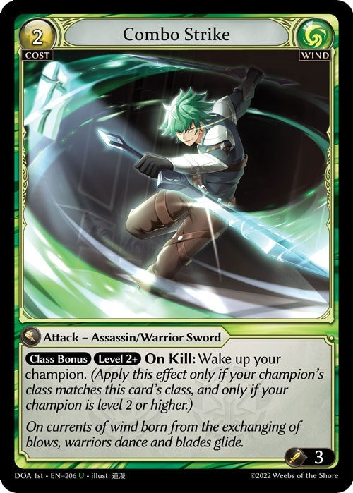 Image for Combo Strike (206) (Dawn of Ashes 1st Edition) (DOA 1st) - Grand Archive TCG