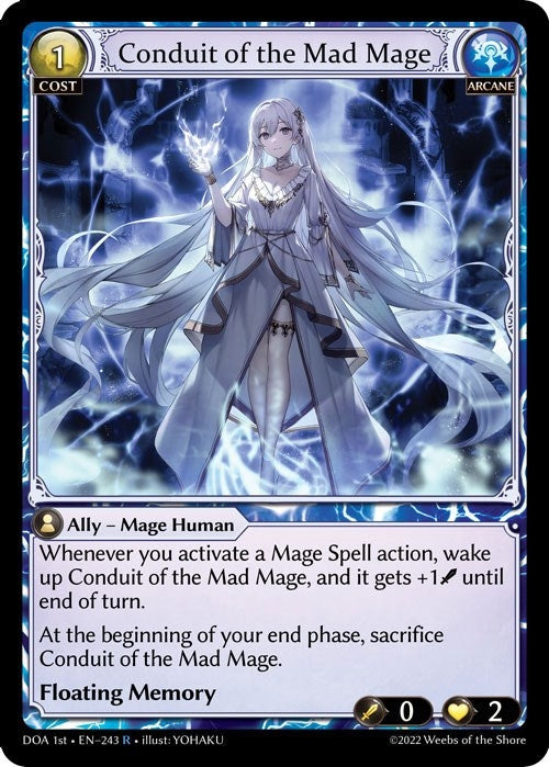 Image for Conduit of the Mad Mage (243) (Dawn of Ashes 1st Edition) (DOA 1st) - Grand Archive TCG
