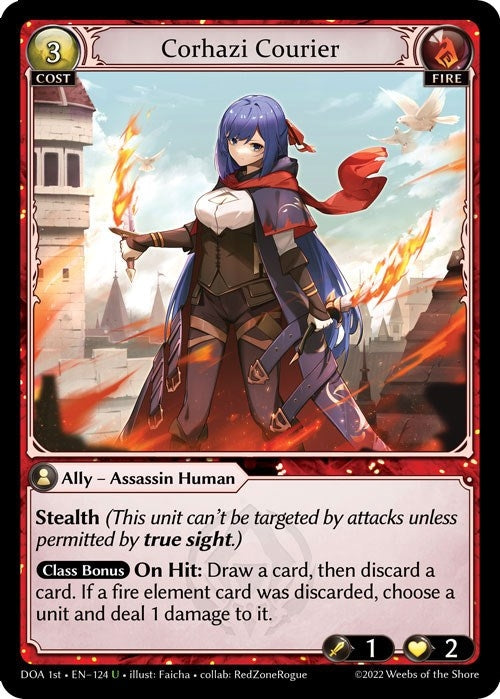 Image for Corhazi Courier (124) (Dawn of Ashes 1st Edition) (DOA 1st) - Grand Archive TCG
