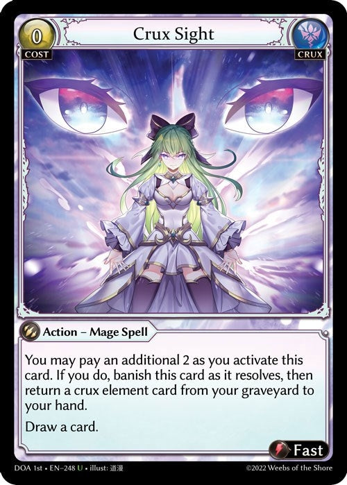 Image for Crux Sight (248) (Dawn of Ashes 1st Edition) (DOA 1st) - Grand Archive TCG