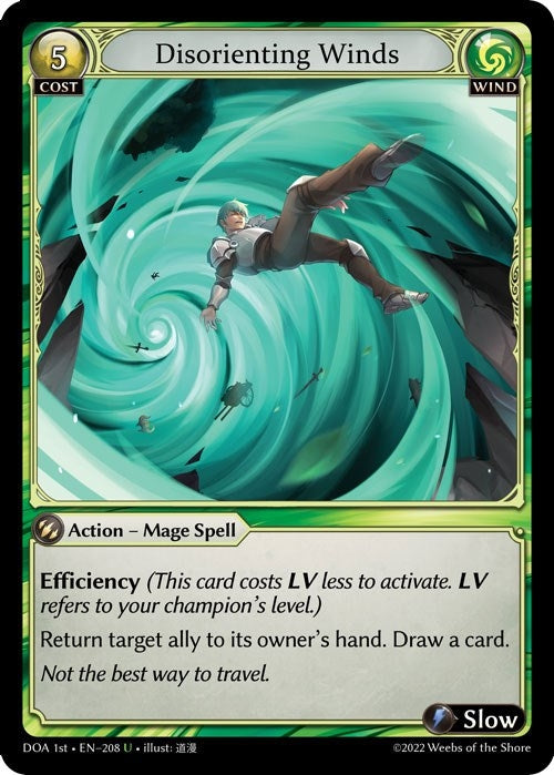 Image for Disorienting Winds (208) (Dawn of Ashes 1st Edition) (DOA 1st) - Grand Archive TCG