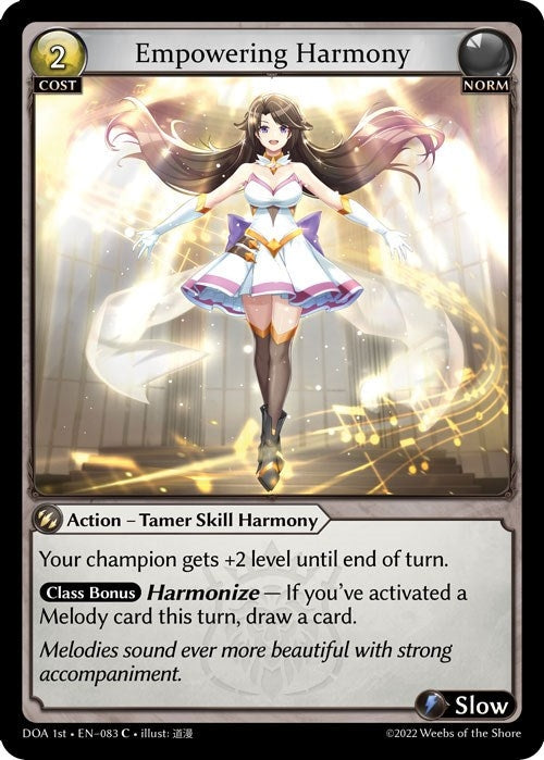 Image for Empowering Harmony (083) (Dawn of Ashes 1st Edition) (DOA 1st) - Grand Archive TCG
