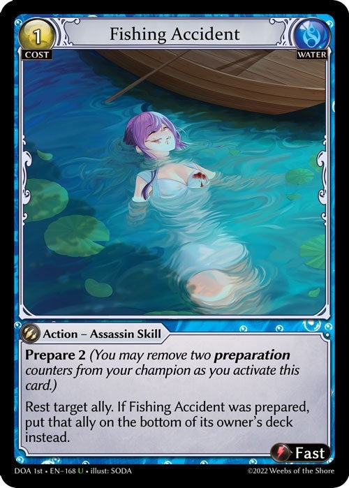 Image for Fishing Accident (168) (Dawn of Ashes 1st Edition) (DOA 1st) - Grand Archive TCG