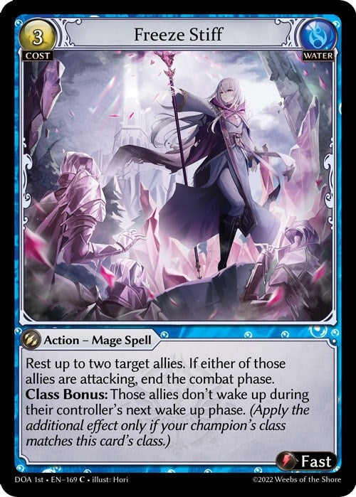Image for Freeze Stiff (169) (Dawn of Ashes 1st Edition) (DOA 1st) - Grand Archive TCG