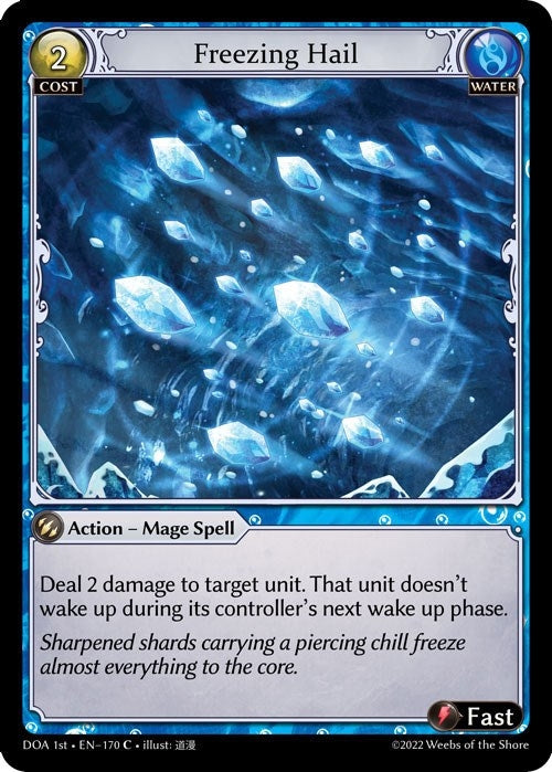 Image for Freezing Hail (170) (Dawn of Ashes 1st Edition) (DOA 1st) - Grand Archive TCG