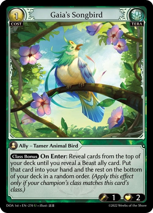 Image for Gaia's Songbird (270) (Dawn of Ashes 1st Edition) (DOA 1st) - Grand Archive TCG