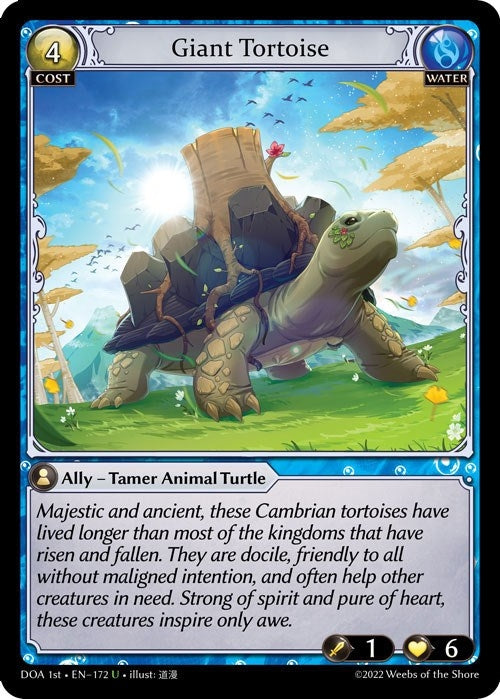 Image for Giant Tortoise (172) (Dawn of Ashes 1st Edition) (DOA 1st) - Grand Archive TCG