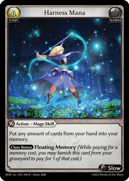 Image for Harness Mana (090) (Dawn of Ashes 1st Edition) (DOA 1st) - Grand Archive TCG