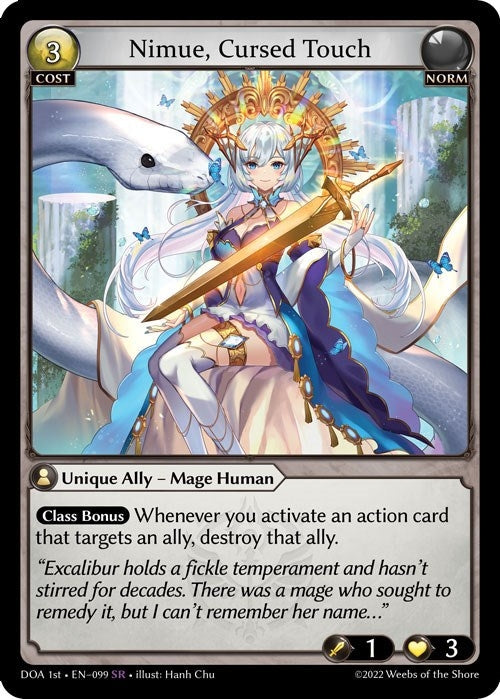 Image for Nimue, Cursed Touch (099) (Dawn of Ashes 1st Edition) (DOA 1st) - Grand Archive TCG