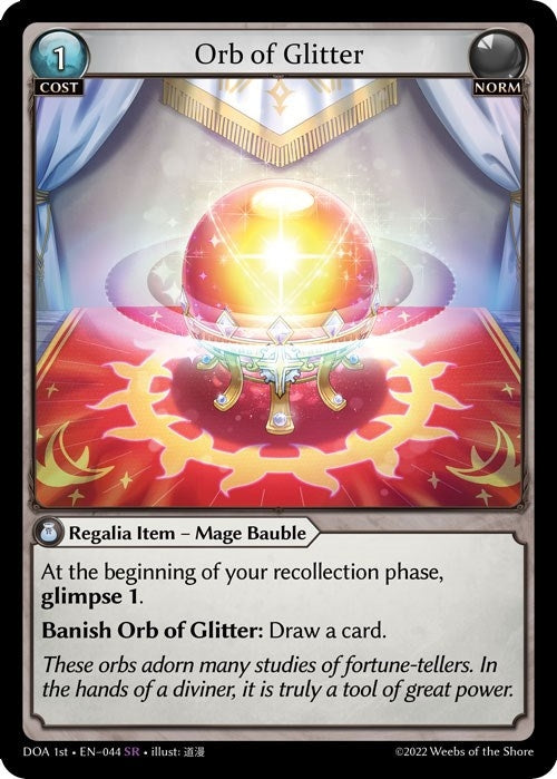 Image for Orb of Glitter (044) (Dawn of Ashes 1st Edition) (DOA 1st) - Grand Archive TCG