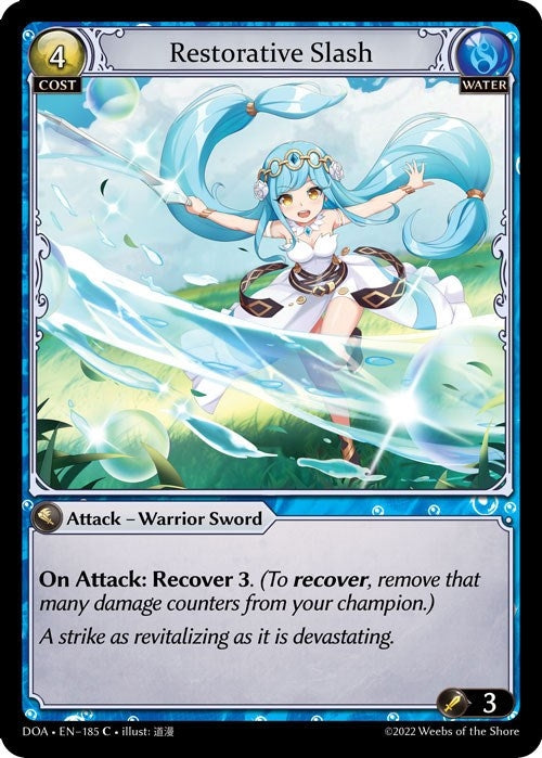 Image for Restorative Slash (185) (Dawn of Ashes 1st Edition) (DOA 1st) - Grand Archive TCG