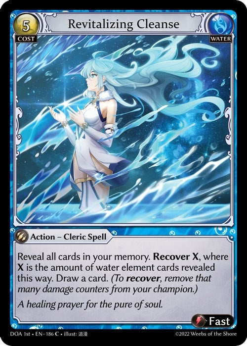 Image for Revitalizing Cleanse (186) (Dawn of Ashes 1st Edition) (DOA 1st) - Grand Archive TCG