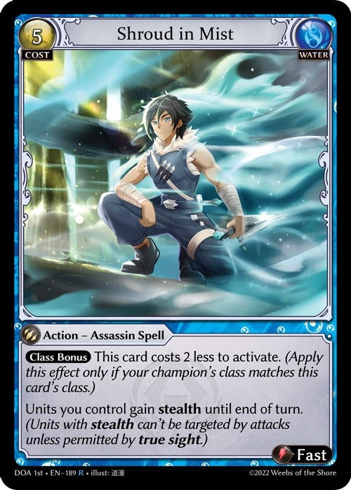 Image for Shroud in Mist (189) (Dawn of Ashes 1st Edition) (DOA 1st) - Grand Archive TCG