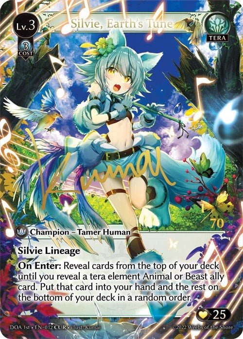Image for Silvie, Earth's Tune (CUR) (012) (Dawn of Ashes 1st Edition) (DOA 1st) - Grand Archive TCG