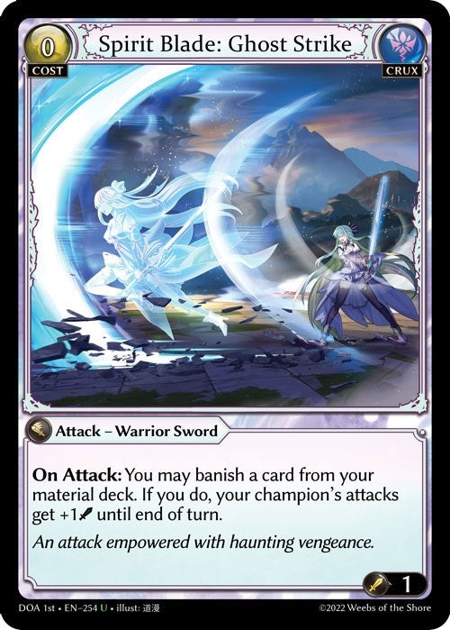 Image for Spirit Blade: Ghost Strike (254) (Dawn of Ashes 1st Edition) (DOA 1st) - Grand Archive TCG