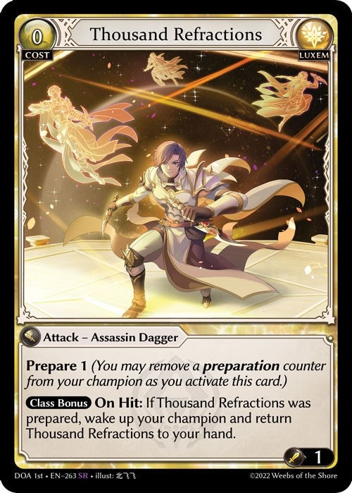 Image for Thousand Refractions (263) (Dawn of Ashes 1st Edition) (DOA 1st) - Grand Archive TCG