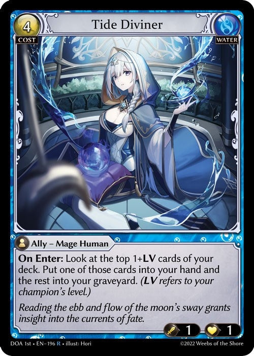 Image for Tide Diviner (196) (Dawn of Ashes 1st Edition) (DOA 1st) - Grand Archive TCG