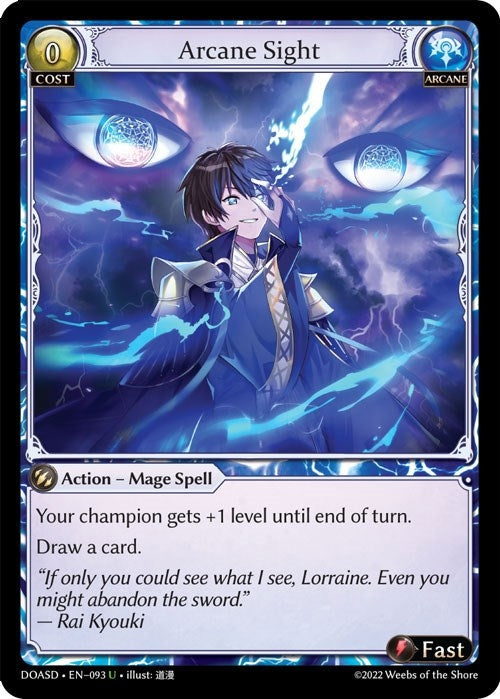 Image for Arcane Sight (093) (Dawn of Ashes Starter Decks) (DOASD) - Grand Archive TCG