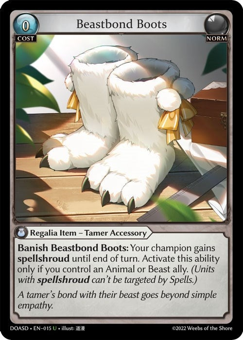 Image for Beastbond Boots (015) (Dawn of Ashes Starter Decks) (DOASD) - Grand Archive TCG
