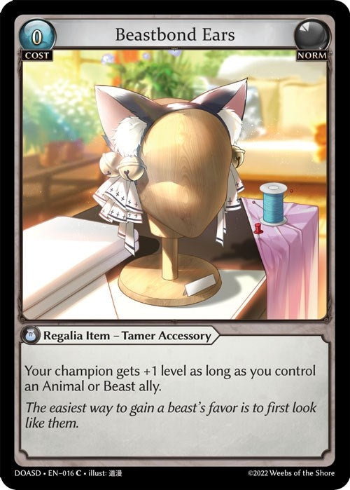 Image for Beastbond Ears (016) (Dawn of Ashes Starter Decks) (DOASD) - Grand Archive TCG