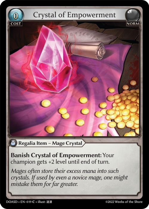 Image for Crystal of Empowerment (019) (Dawn of Ashes Starter Decks) (DOASD) - Grand Archive TCG