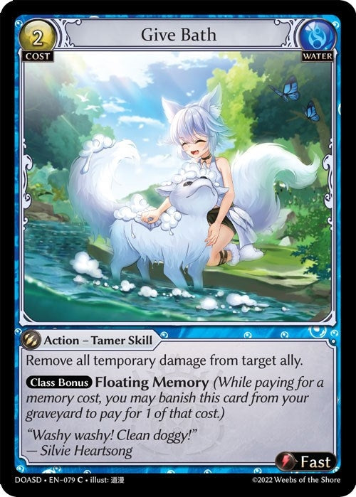 Image for Give Bath (079) (Dawn of Ashes Starter Decks) (DOASD) - Grand Archive TCG