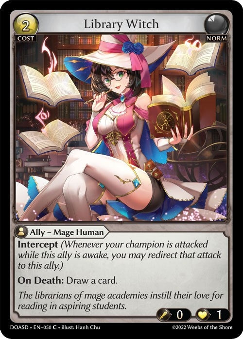 Image for Library Witch (050) (Dawn of Ashes Starter Decks) (DOASD) - Grand Archive TCG