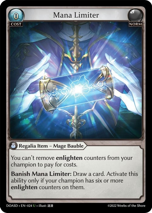 Image for Mana Limiter (024) (Dawn of Ashes Starter Decks) (DOASD) - Grand Archive TCG