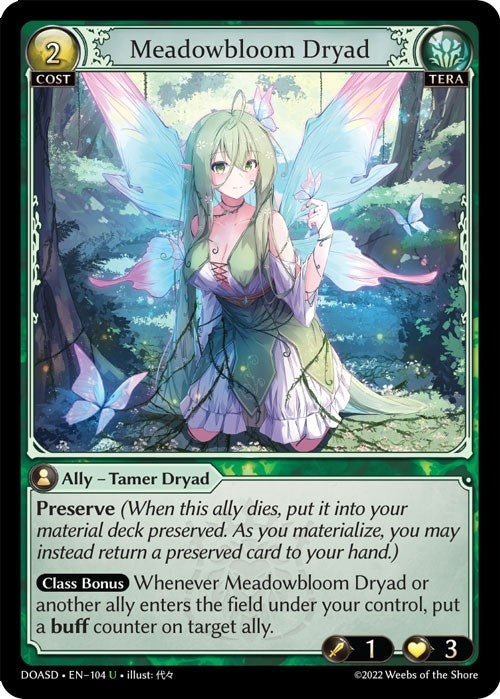 Image for Meadowbloom Dryad (104) (Dawn of Ashes Starter Decks) (DOASD) - Grand Archive TCG
