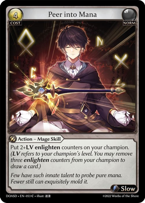 Image for Peer into Mana (053) (Dawn of Ashes Starter Decks) (DOASD) - Grand Archive TCG
