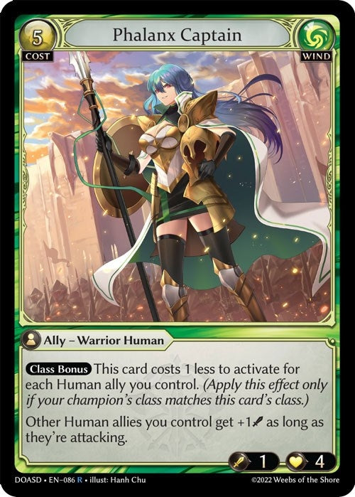 Image for Phalanx Captain (086) (Dawn of Ashes Starter Decks) (DOASD) - Grand Archive TCG