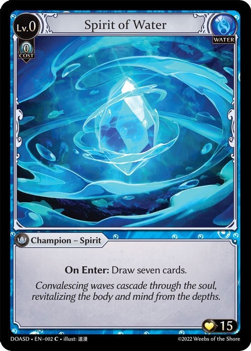 Image for Spirit of Water (002) (Dawn of Ashes Starter Decks) (DOASD) - Grand Archive TCG